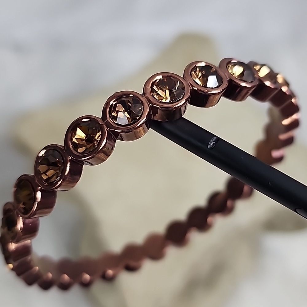 Elegant Brown Crystal Bracelet